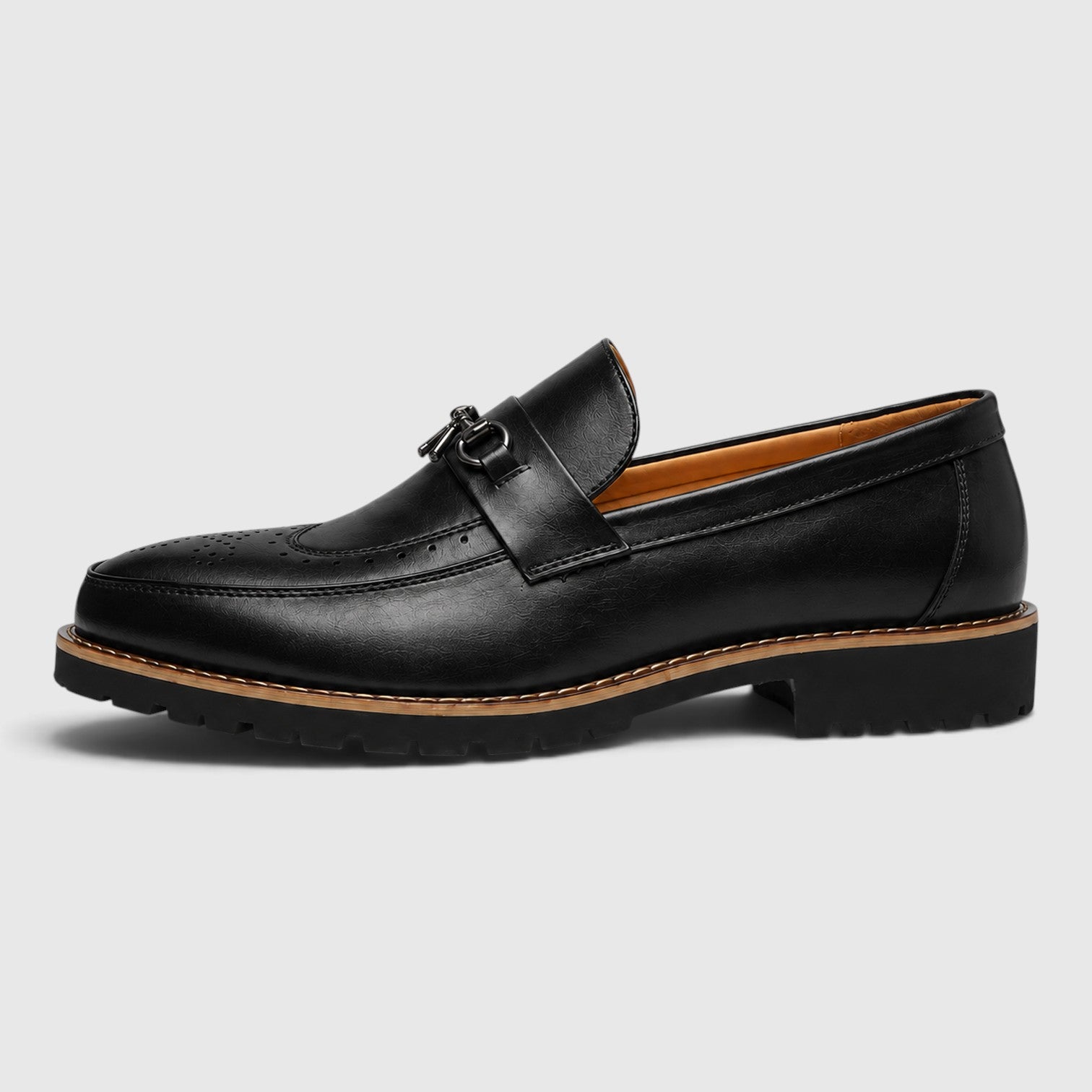 Monvaline | Men's Pointed Toe Derby Shoes – Classic Dress Shoes