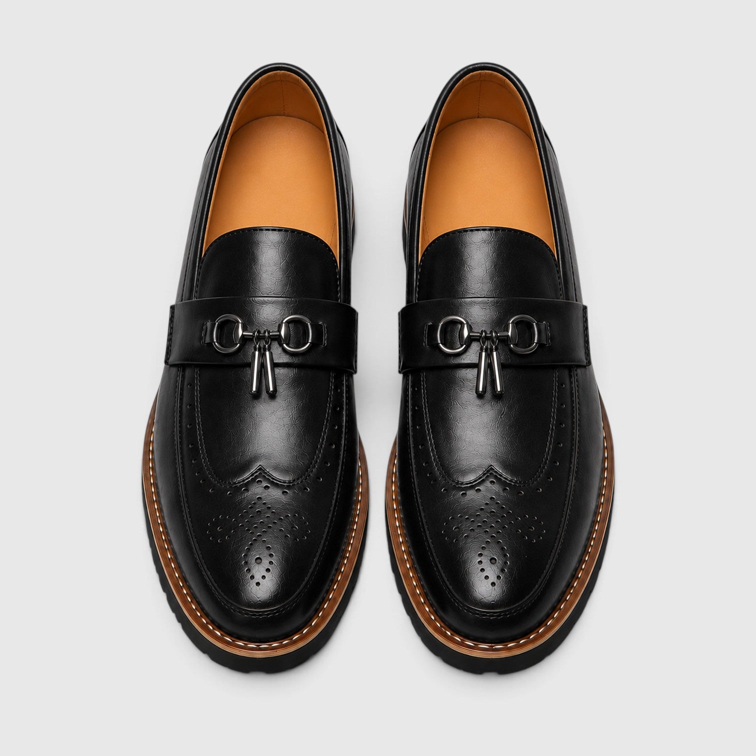 Monvaline | Men's Pointed Toe Derby Shoes – Classic Dress Shoes