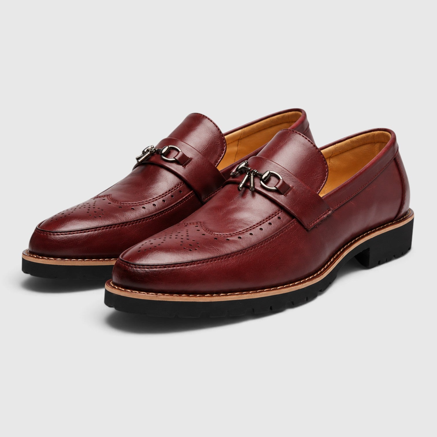 Monvaline | Men's Pointed Toe Derby Shoes – Classic Dress Shoes