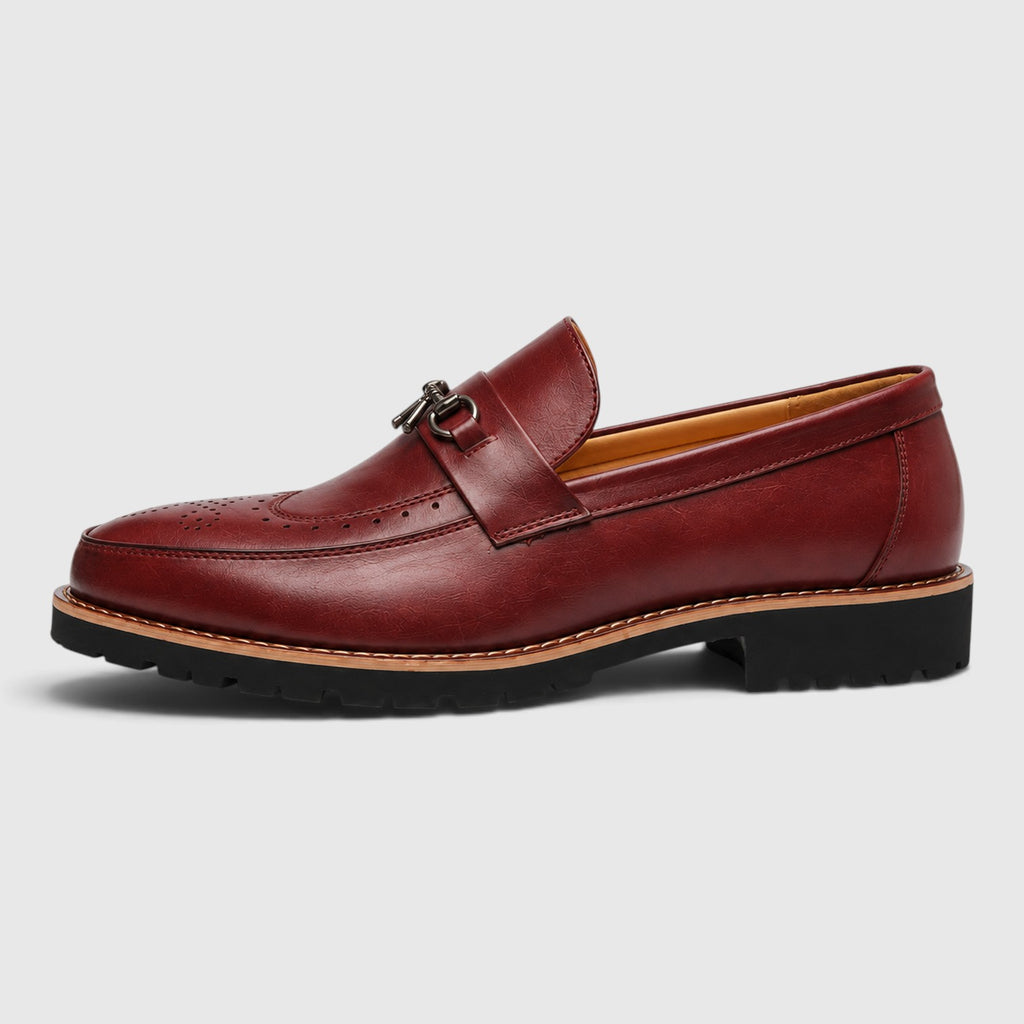 Monvaline | Men's Pointed Toe Derby Shoes – Classic Dress Shoes