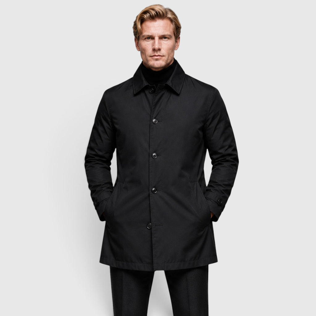 Monvaline | Men's Premium Classic Trench Coat for Everyday Wear