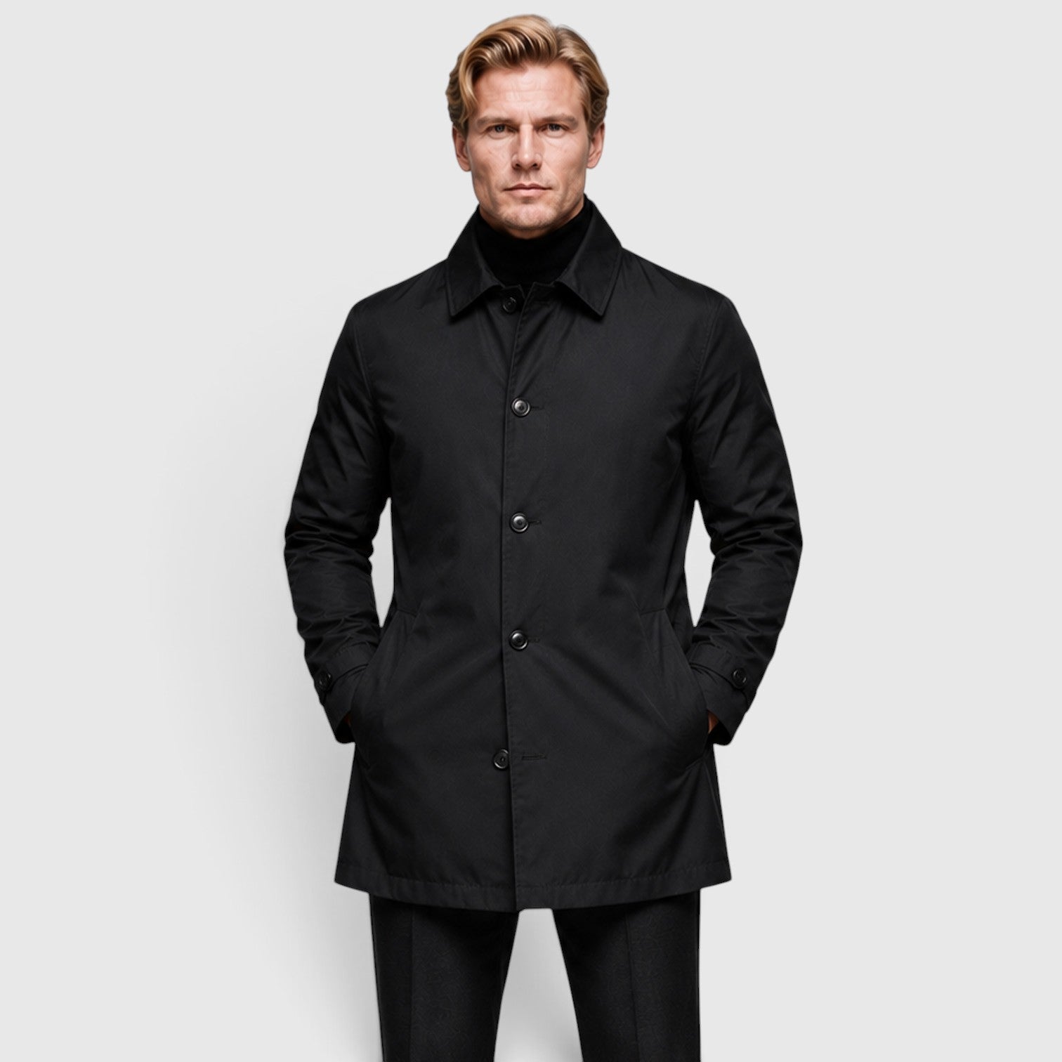 Monvaline | Men's Premium Classic Trench Coat for Everyday Wear