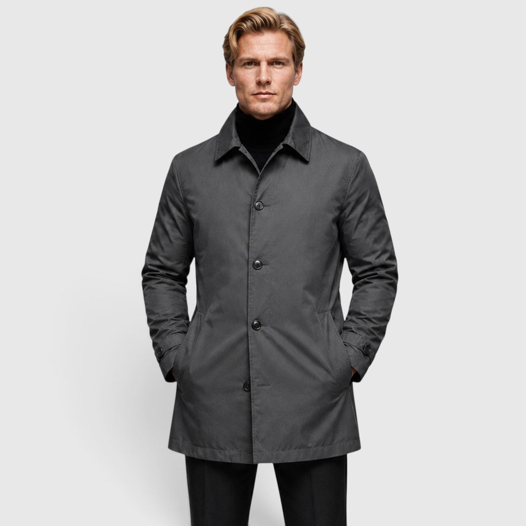 Monvaline | Men's Premium Classic Trench Coat for Everyday Wear