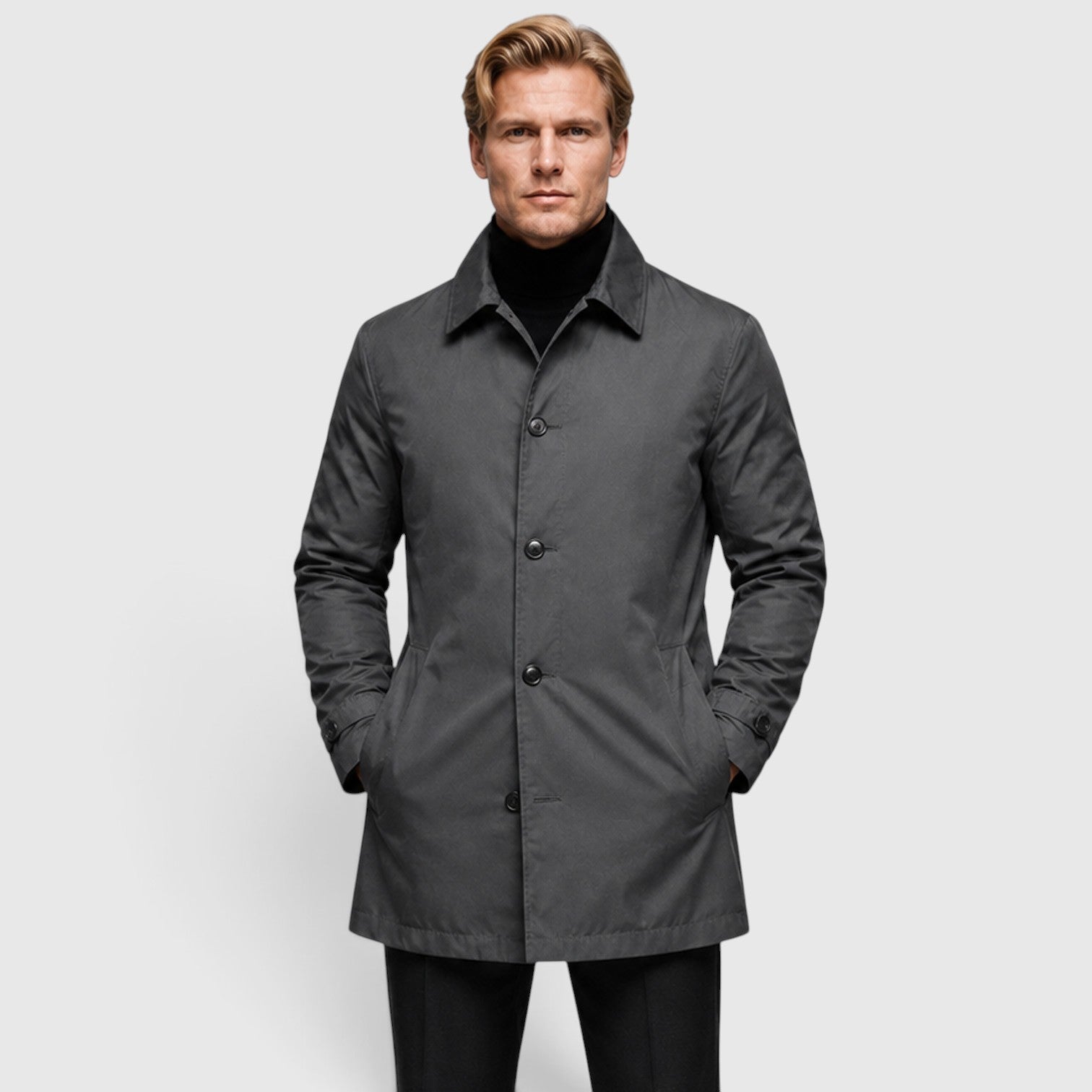 Monvaline | Men's Premium Classic Trench Coat for Everyday Wear