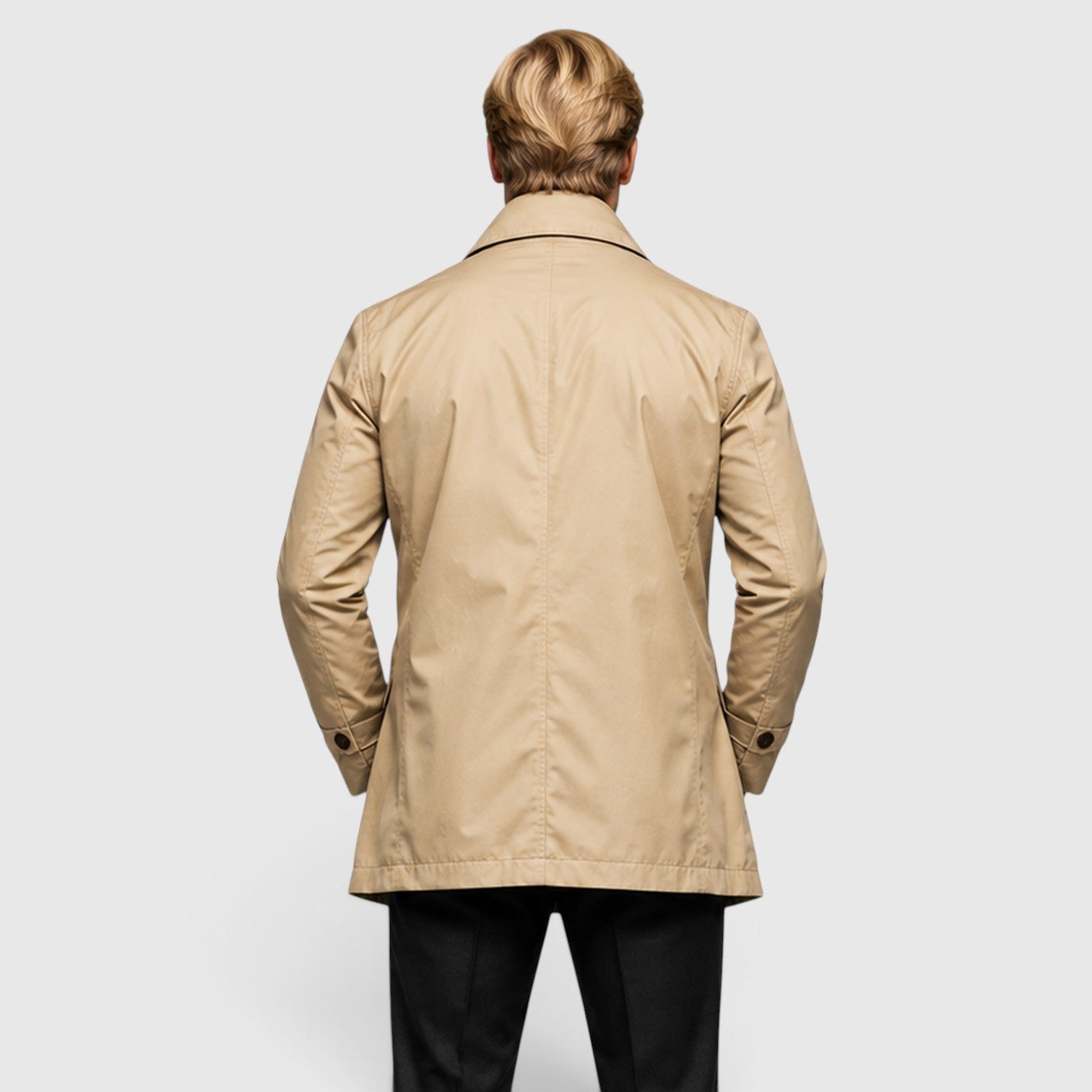 Monvaline | Men's Premium Classic Trench Coat for Everyday Wear
