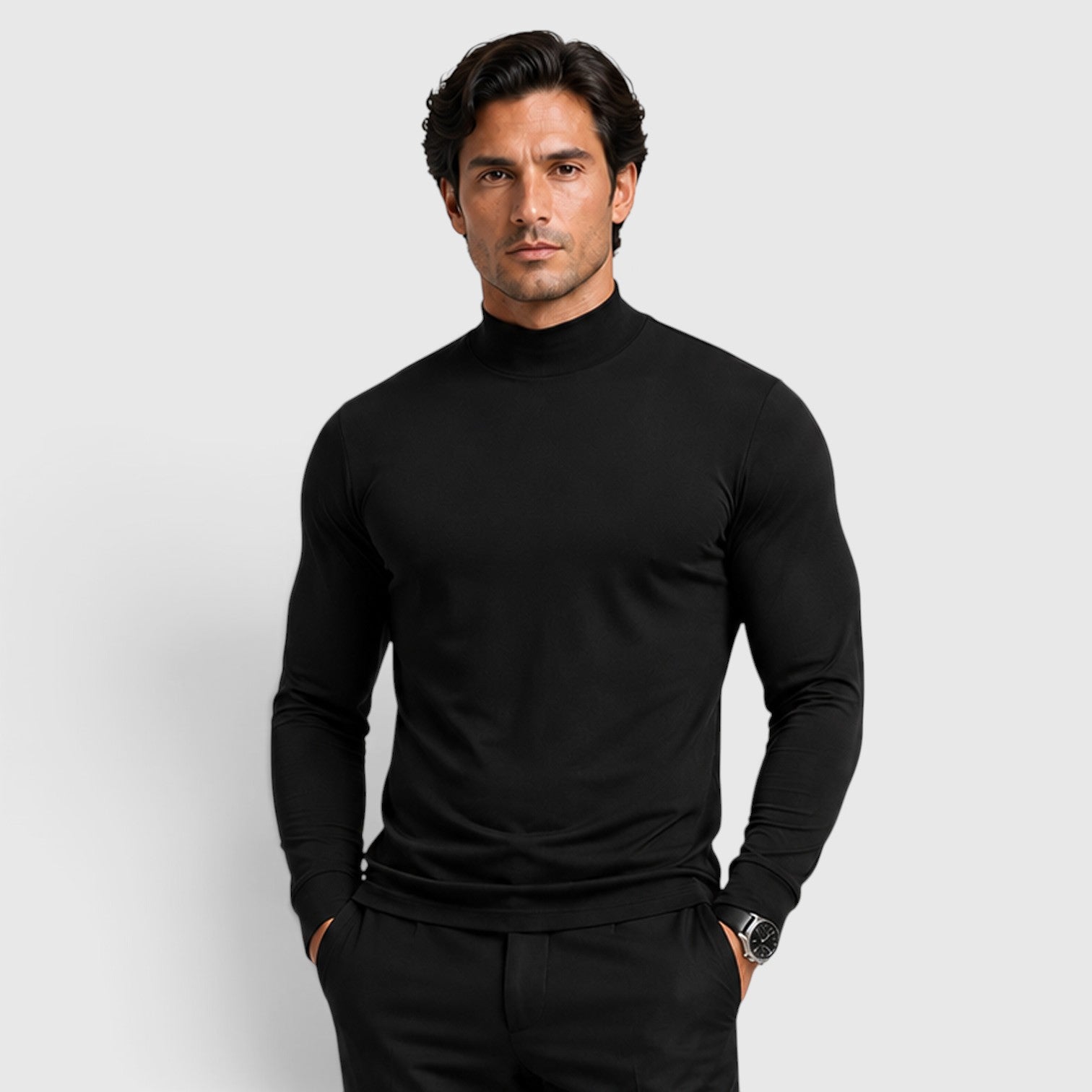 Monvaline | Men's Premium Knit Warm Turtle Neck Jumper