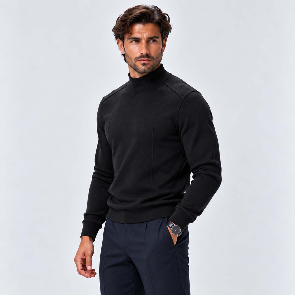 Monvaline | Men's Premium Knit Warm Turtle Neck Jumper