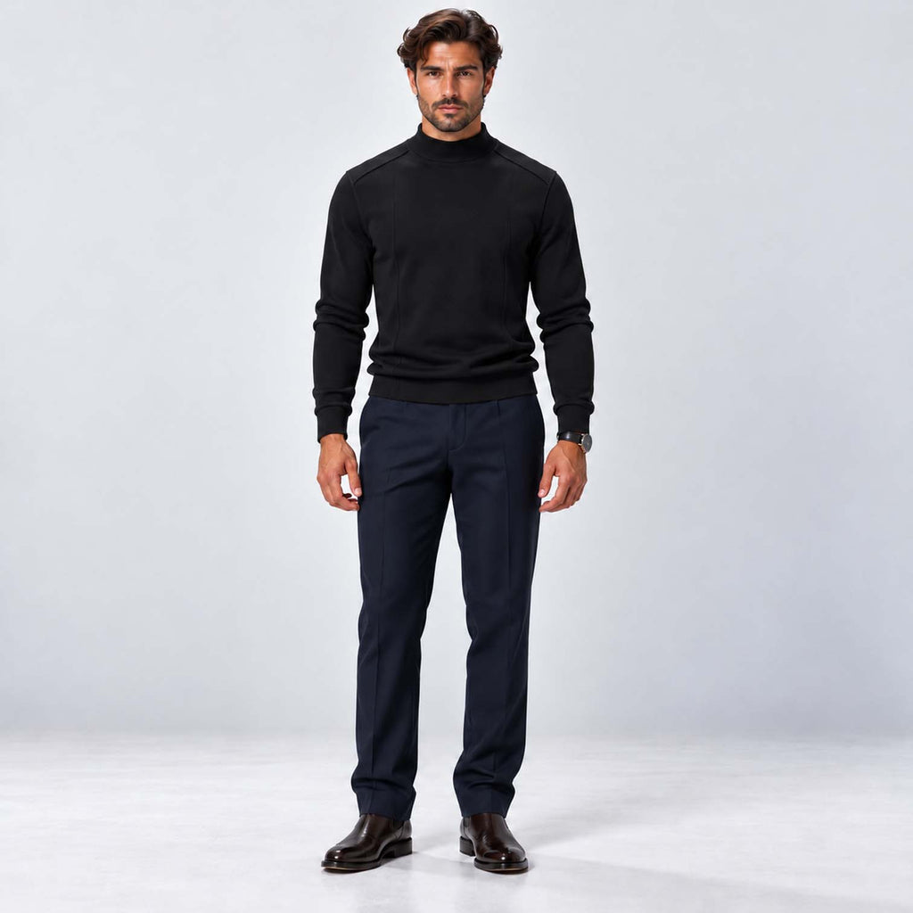 Monvaline | Men's Premium Knit Warm Turtle Neck Jumper