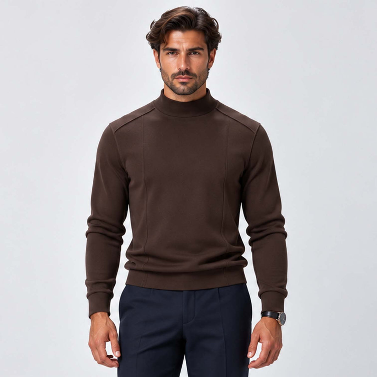 Monvaline | Men's Premium Knit Warm Turtle Neck Jumper