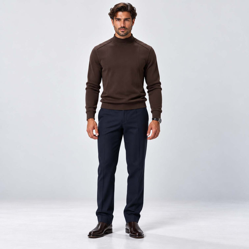 Monvaline | Men's Premium Knit Warm Turtle Neck Jumper