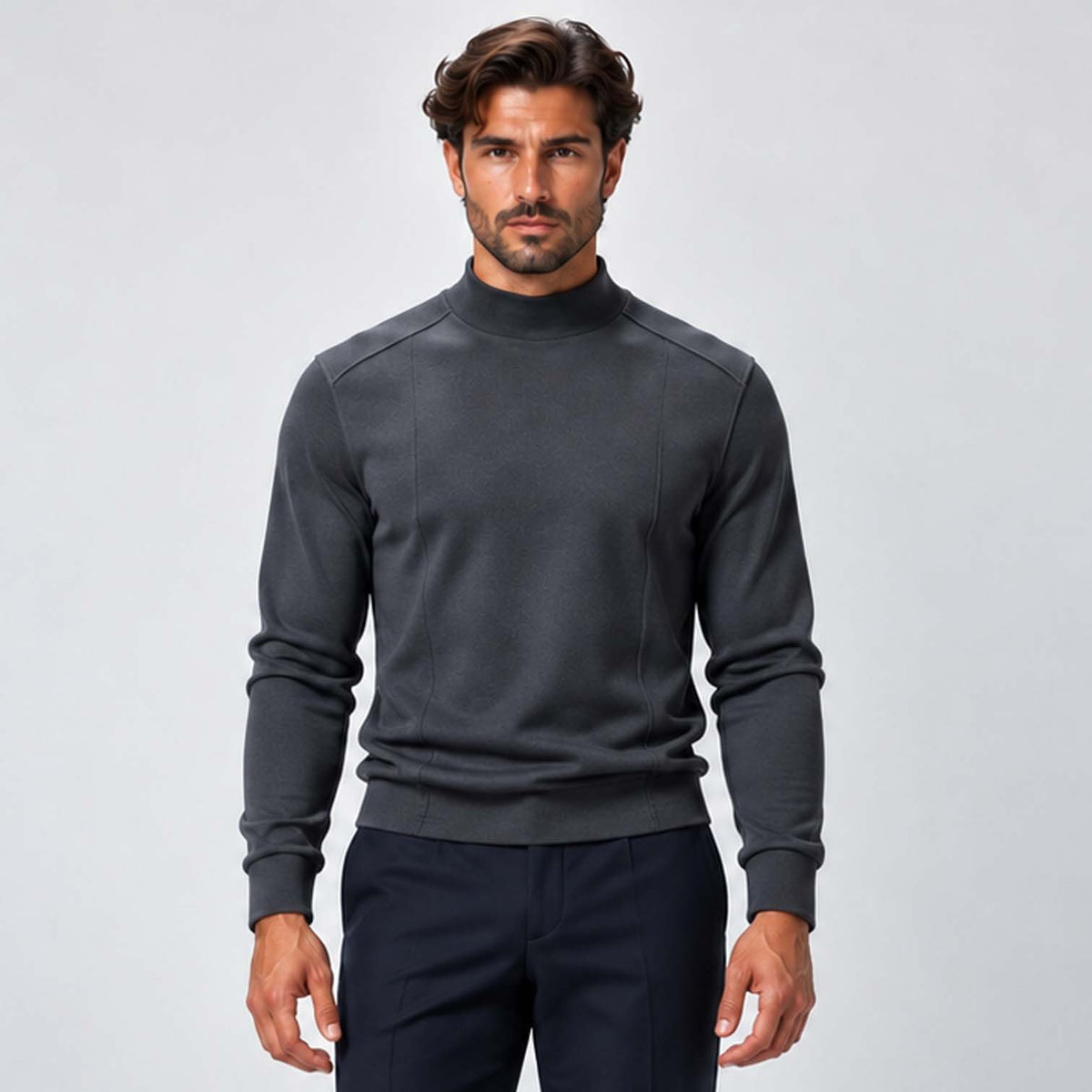 Monvaline | Men's Premium Knit Warm Turtle Neck Jumper