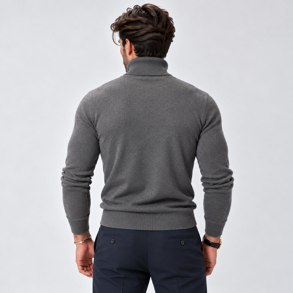 Monvaline | Men's Premium Knit Warm Turtle Neck Jumper