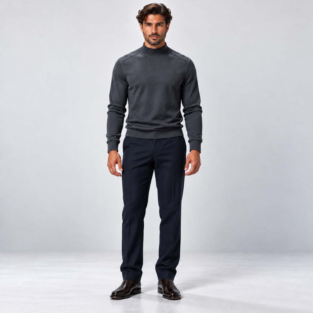 Monvaline | Men's Premium Knit Warm Turtle Neck Jumper