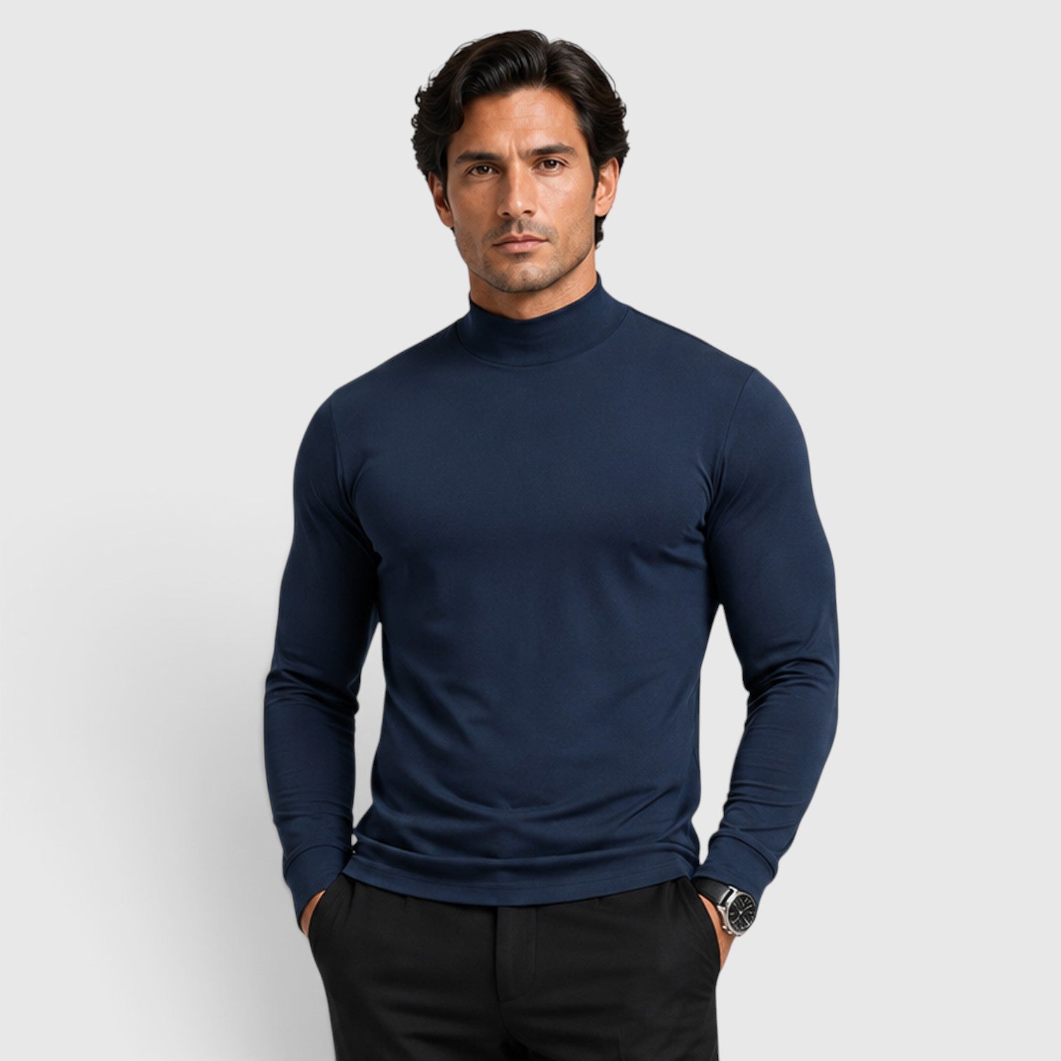 Monvaline | Men's Premium Knit Warm Turtle Neck Jumper