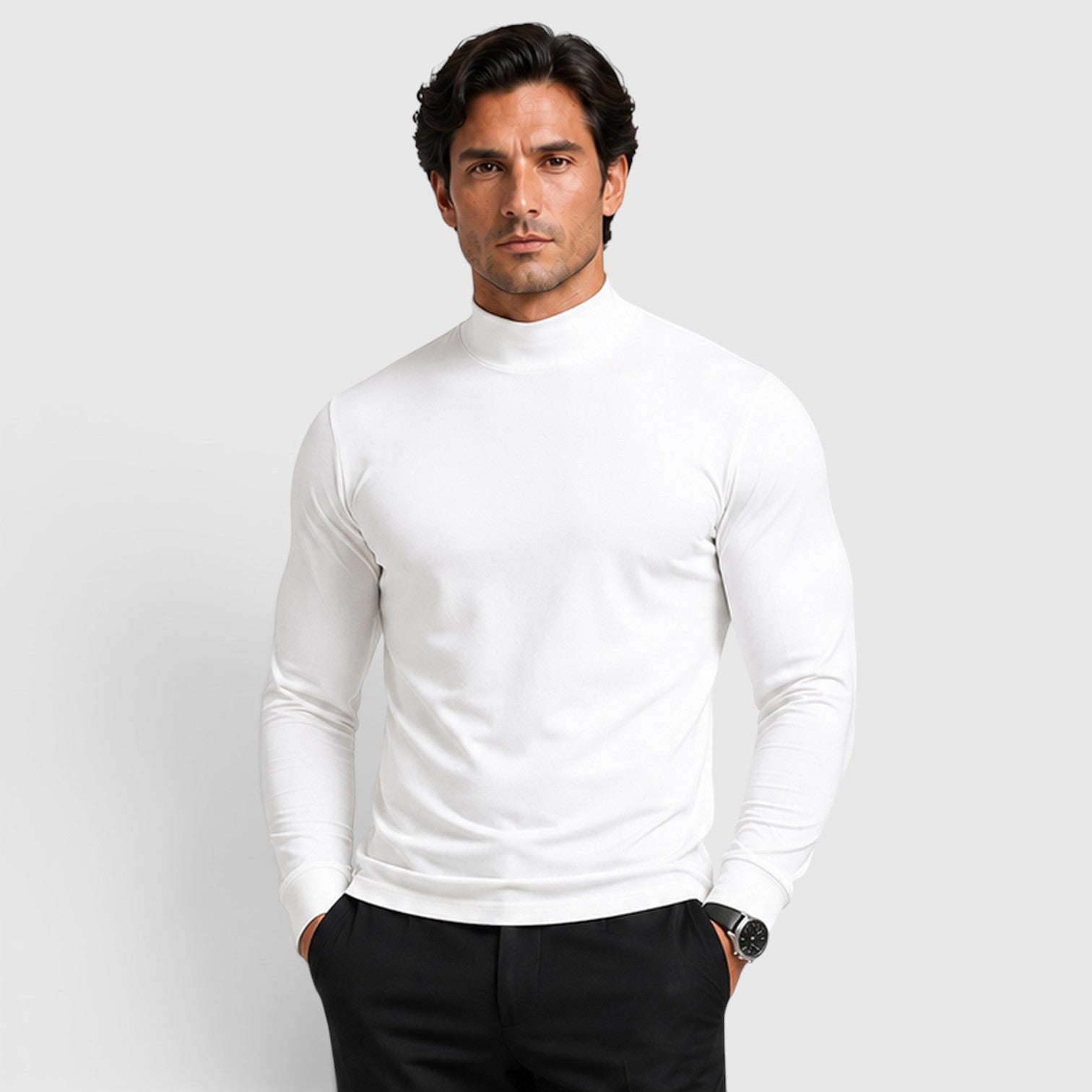 Monvaline | Men's Premium Knit Warm Turtle Neck Jumper