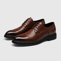 Monvaline | Men's Premium Leather Lace-Up Formal Shoes