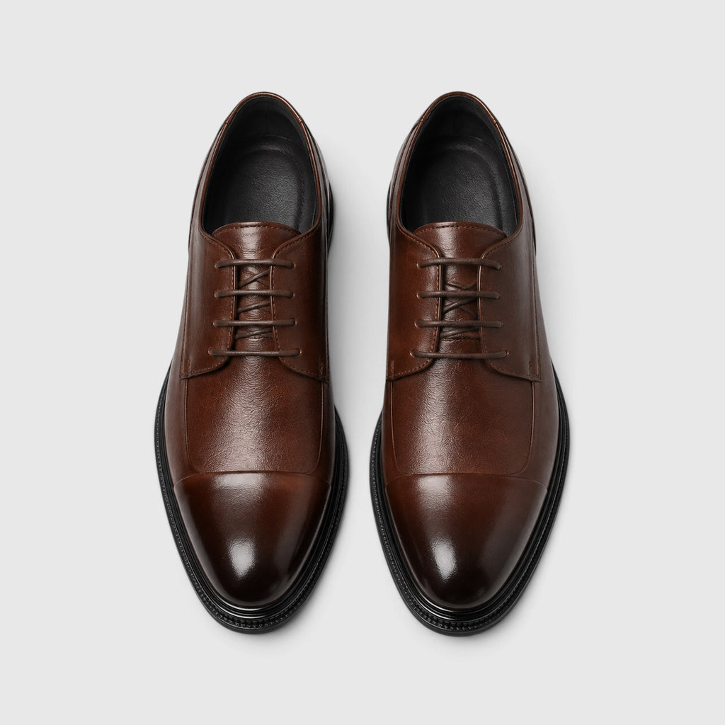 Monvaline | Men's Premium Leather Lace-Up Formal Shoes