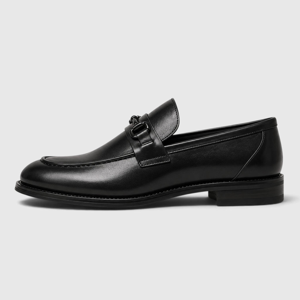 Monvaline | Men's Premium Leather Loafers – Pointed Toe Dress Shoes