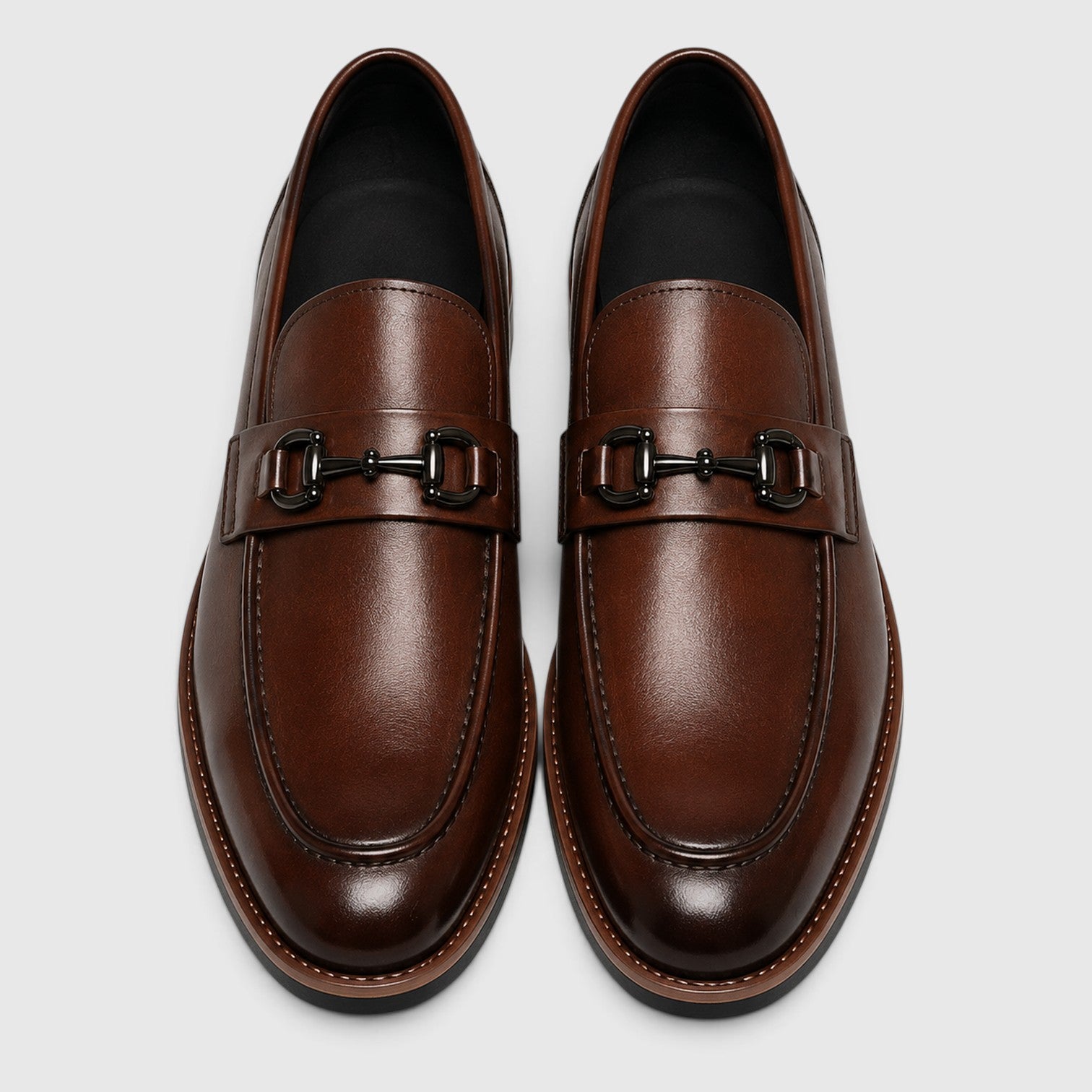 Monvaline | Men's Premium Leather Loafers – Pointed Toe Dress Shoes