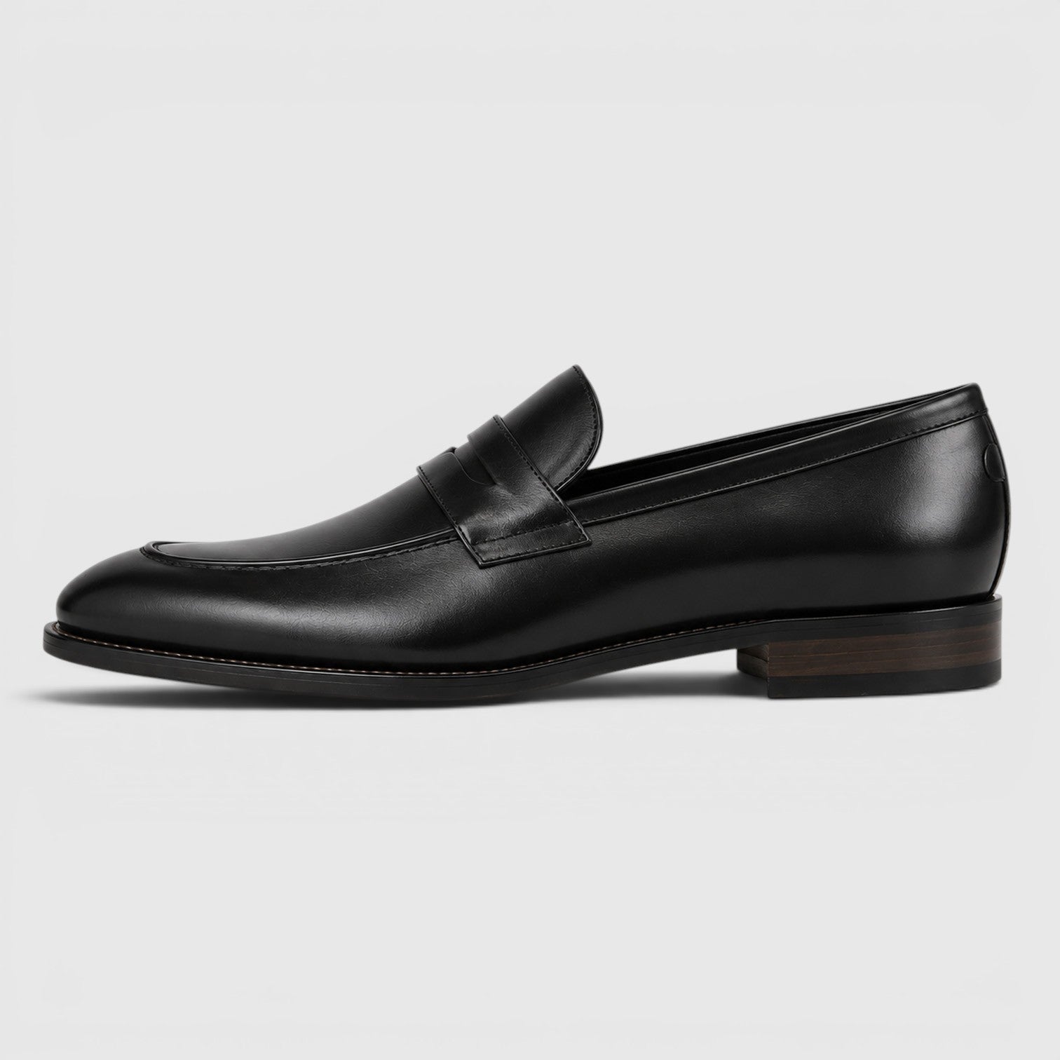 Monvaline | Men's Premium Leather Loafers - Square Toe Dress Shoes
