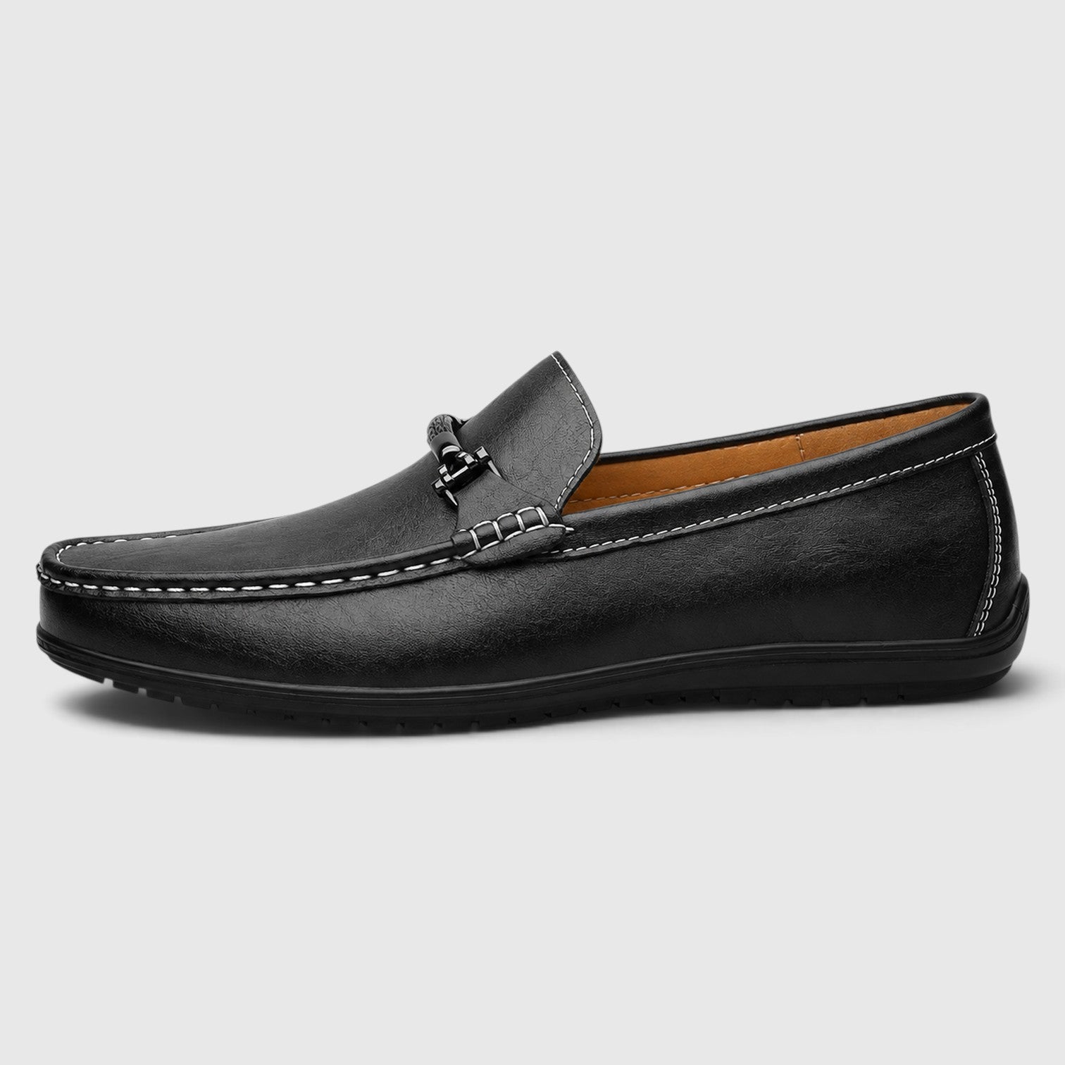 Monvaline | Men's Premium Leather Loafers with Cushioned Sole for All Day Comfort