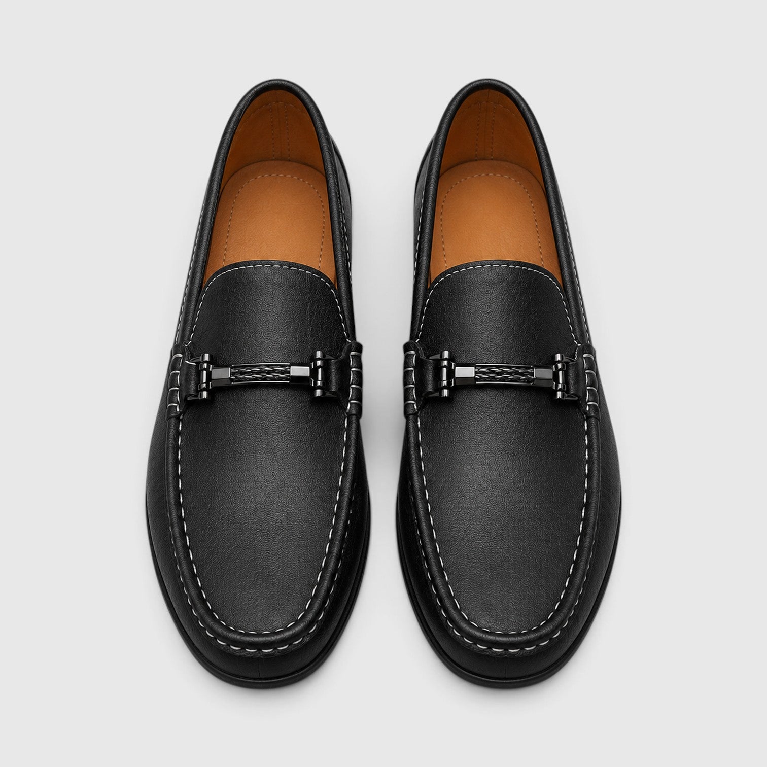 Monvaline | Men's Premium Leather Loafers with Cushioned Sole for All Day Comfort