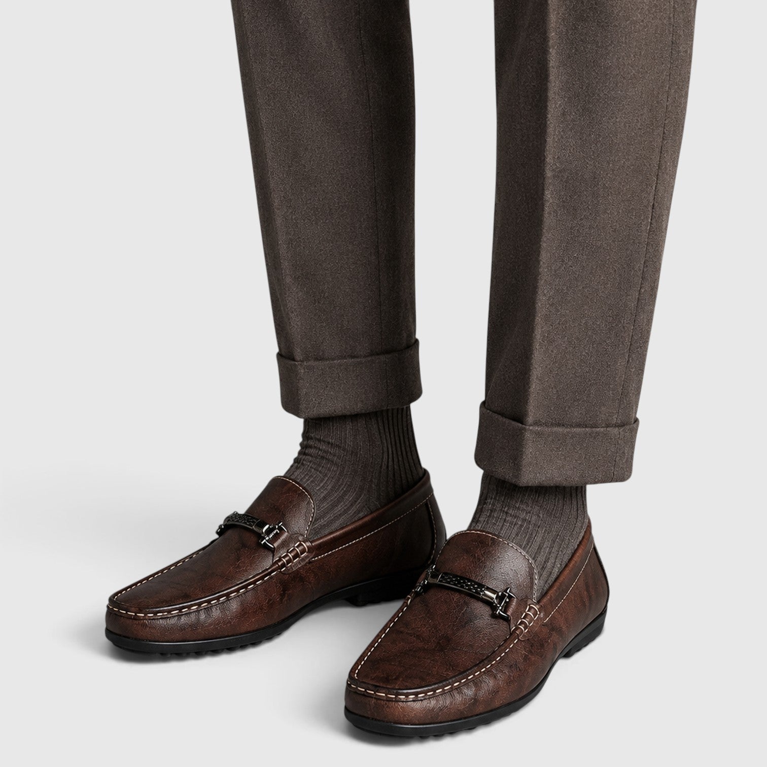 Monvaline | Men's Premium Leather Loafers with Cushioned Sole for All Day Comfort
