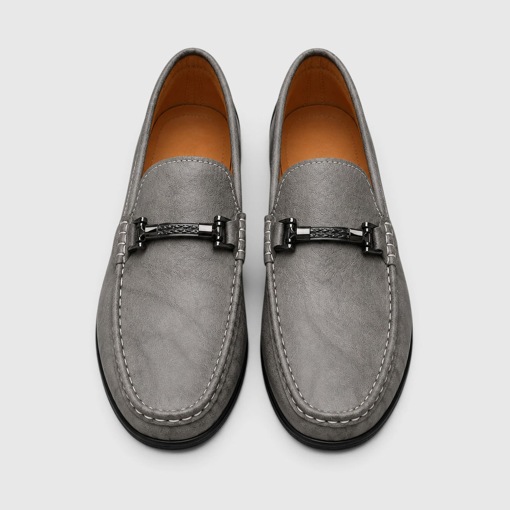Monvaline | Men's Premium Leather Loafers with Cushioned Sole for All Day Comfort