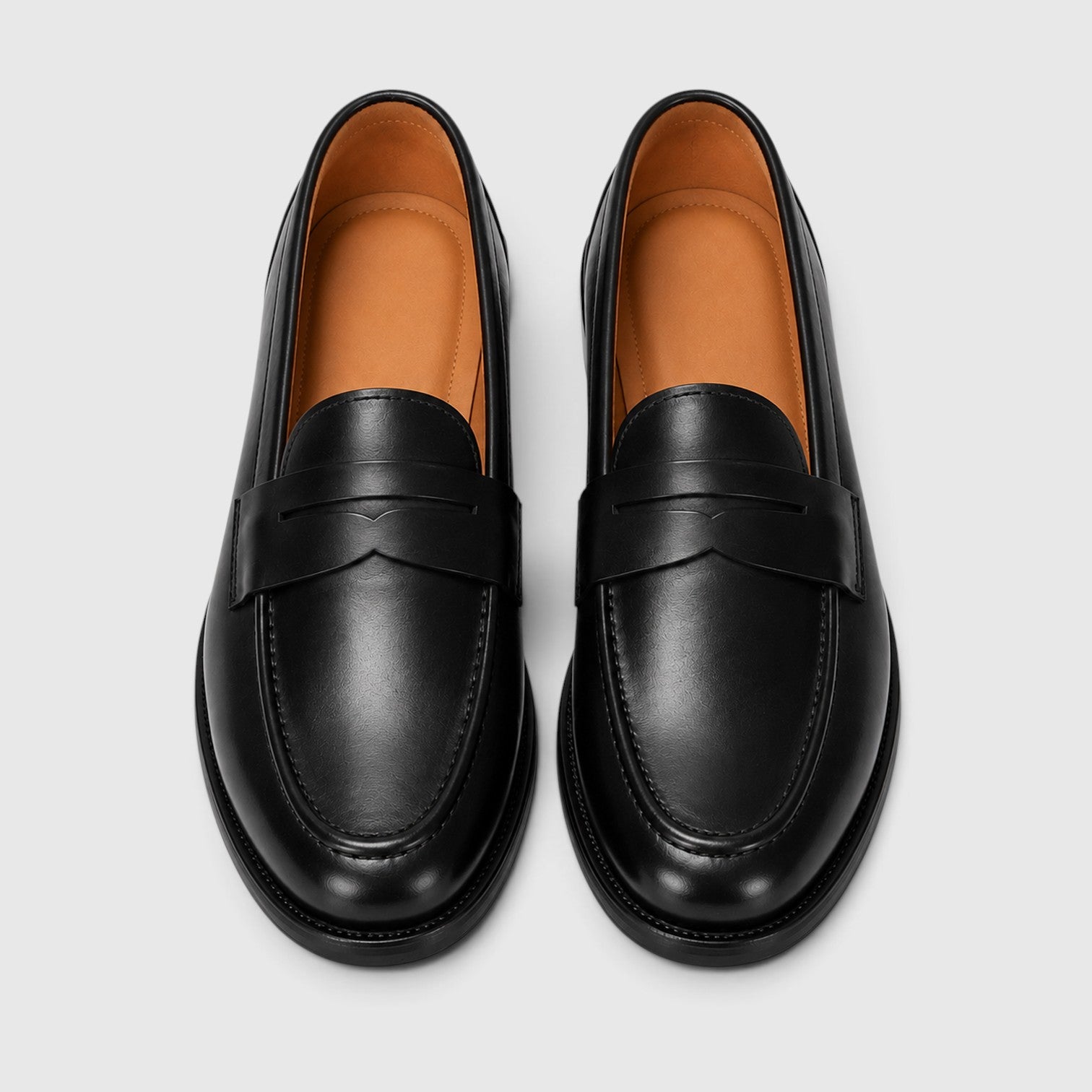 Monvaline | Men's Premium Leather Penny Loafers – Classic Dress Shoes