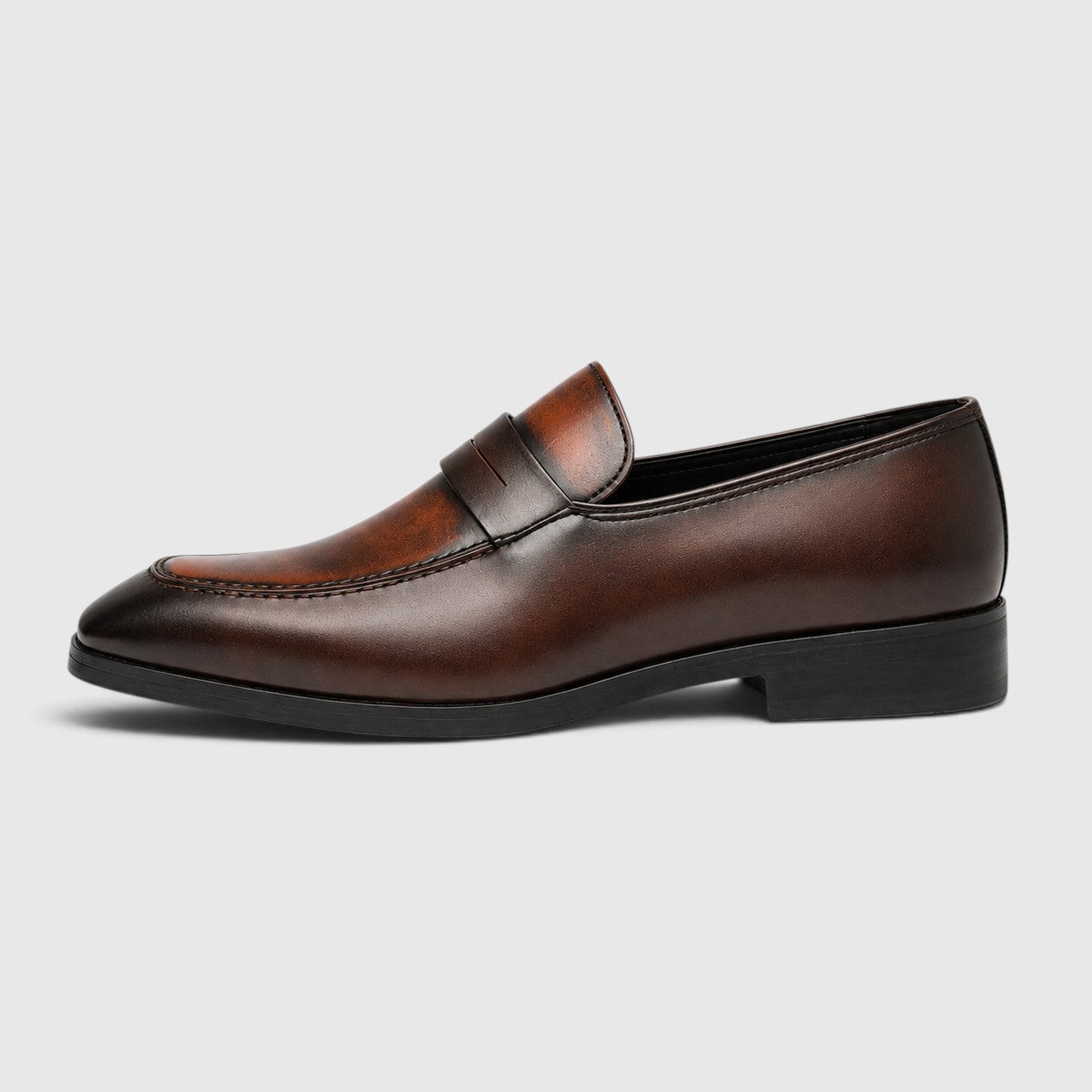 Monvaline | Men's Premium Leather Penny Loafers – Smart Casual Shoes