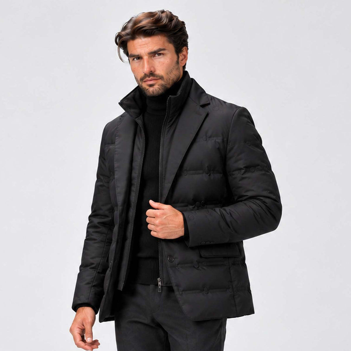 Monvaline | Men's Premium Parka Jacket Tailored Fit Winter Coat