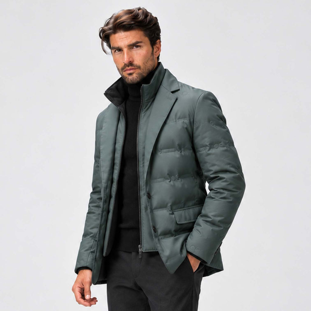 Monvaline | Men's Premium Parka Jacket Tailored Fit Winter Coat