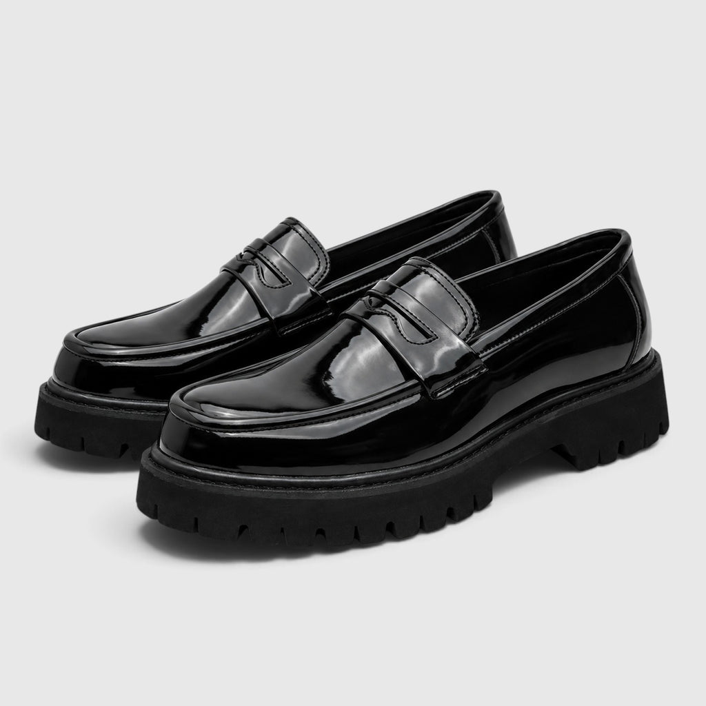 Monvaline | Men's Premium Platform Loafers - Comfortable Smart Casual Shoes