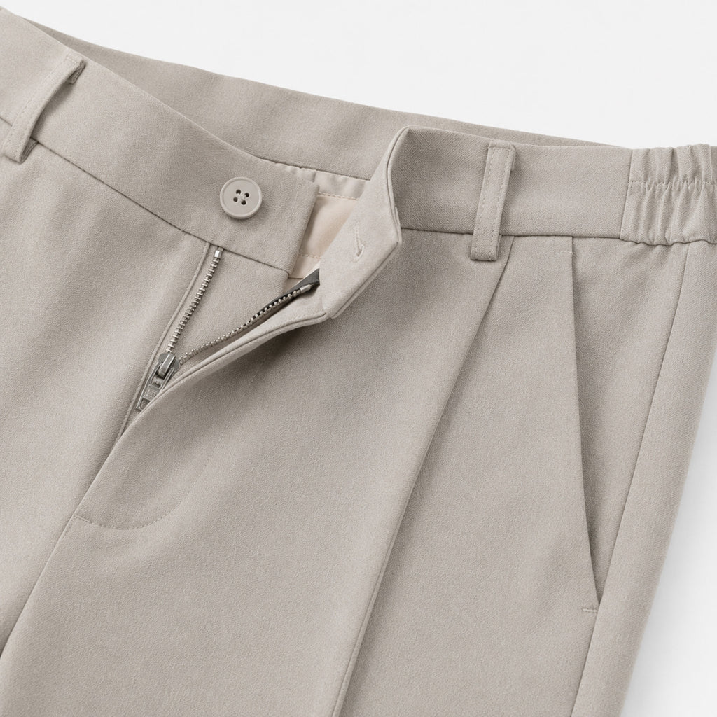 Monvaline | Men's Premium Suit Pants Wrinkle Resistant Straight Leg