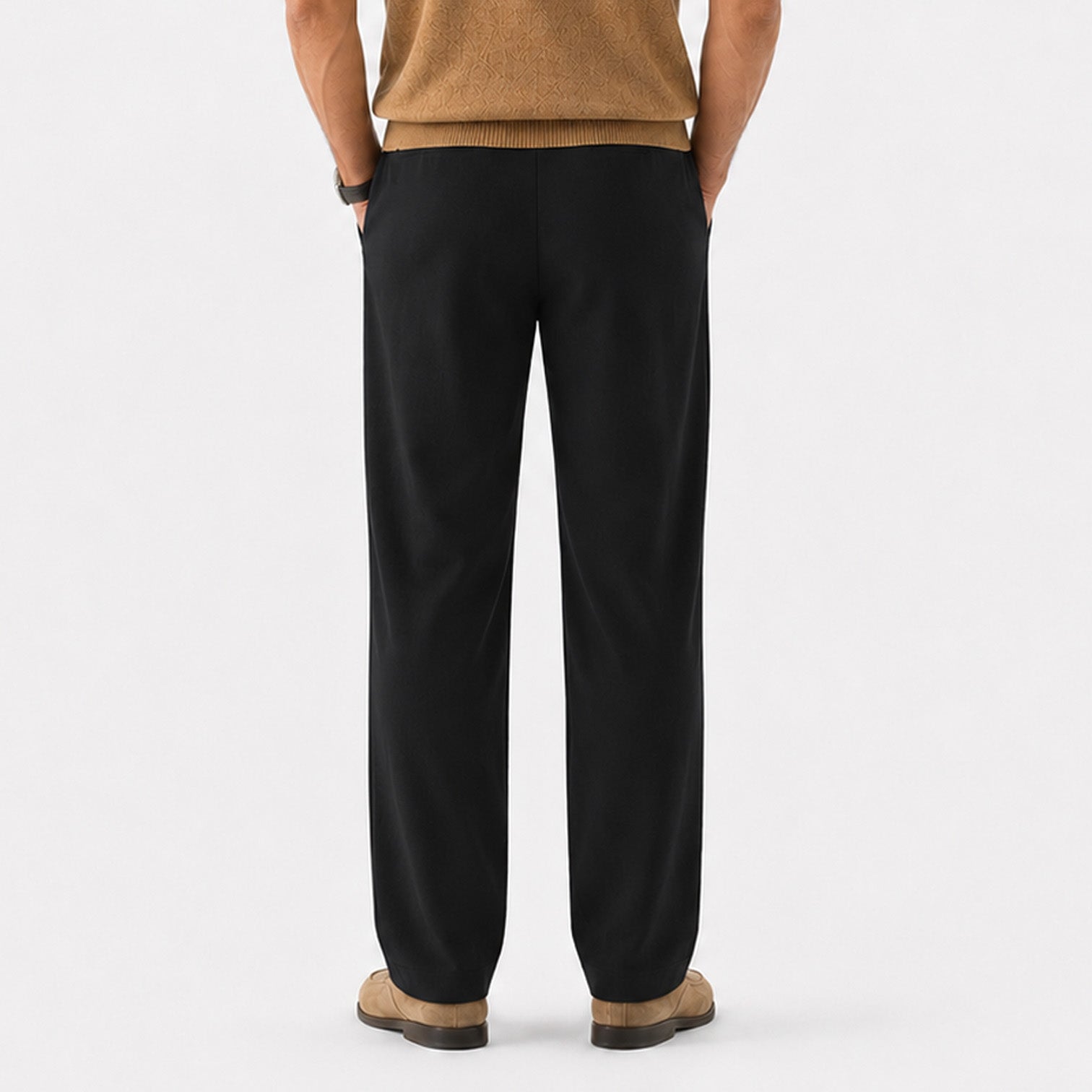 Monvaline | Men's Premium Suit Pants Wrinkle Resistant Straight Leg