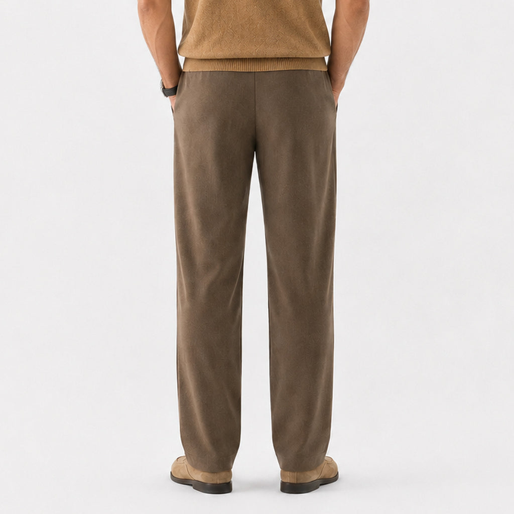 Monvaline | Men's Premium Suit Pants Wrinkle Resistant Straight Leg
