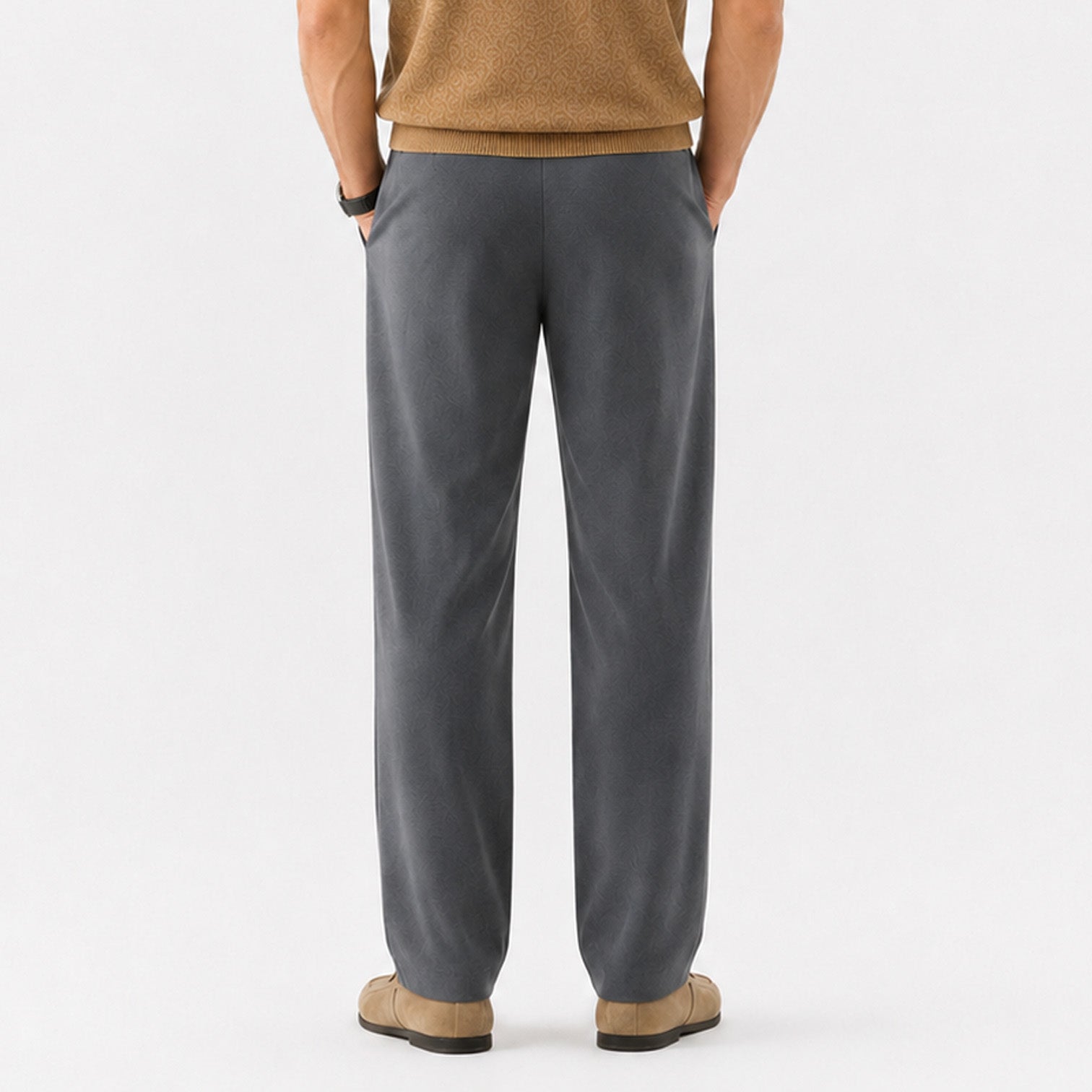 Monvaline | Men's Premium Suit Pants Wrinkle Resistant Straight Leg