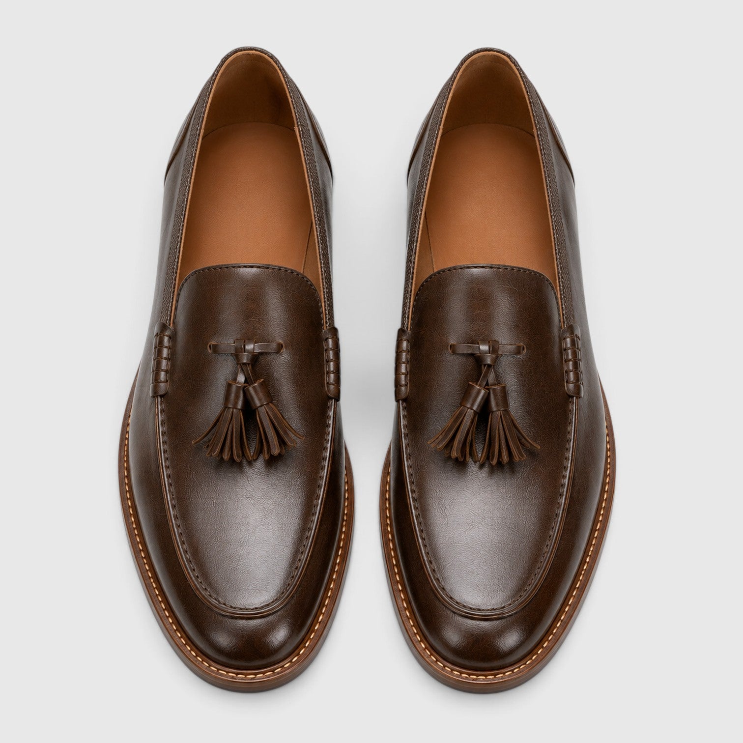 Monvaline | Men's Premium Tassel Leather Loafers – Smart Casual Dress Shoes
