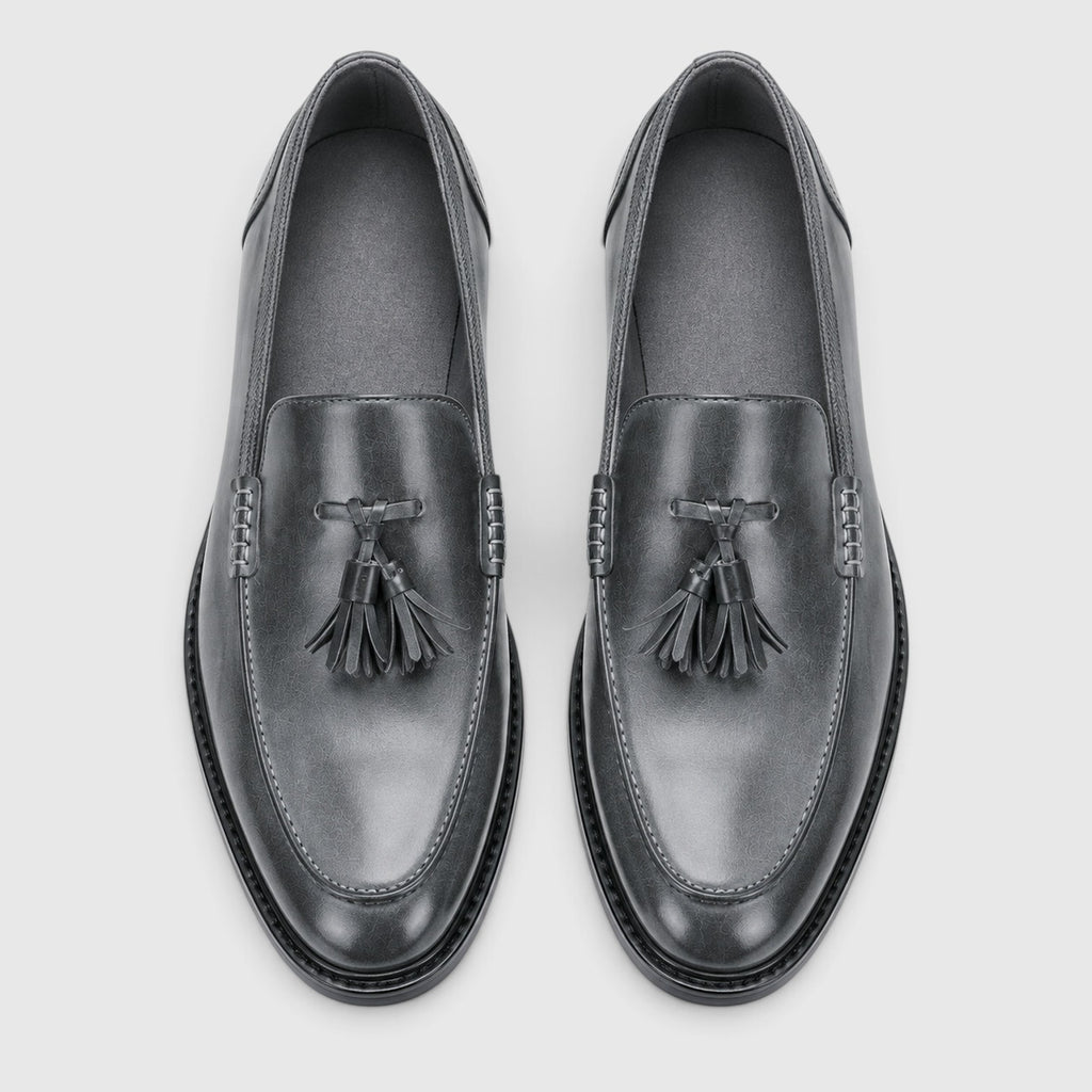 Monvaline | Men's Premium Tassel Leather Loafers – Smart Casual Dress Shoes