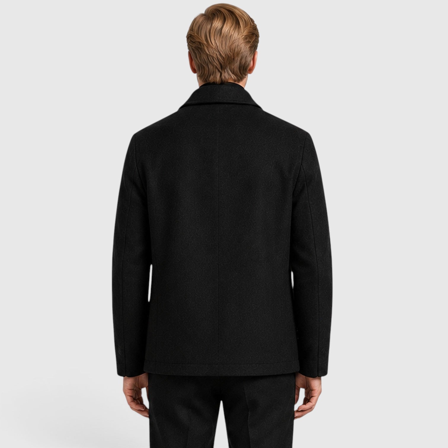 Monvaline | Men's Premium Wool Blend Zip-Up Jacket