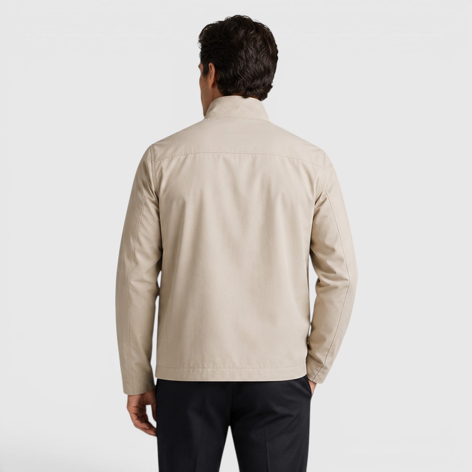 Monvaline | Men's Premium Zip-Up Jacket for Classic Everyday Wear