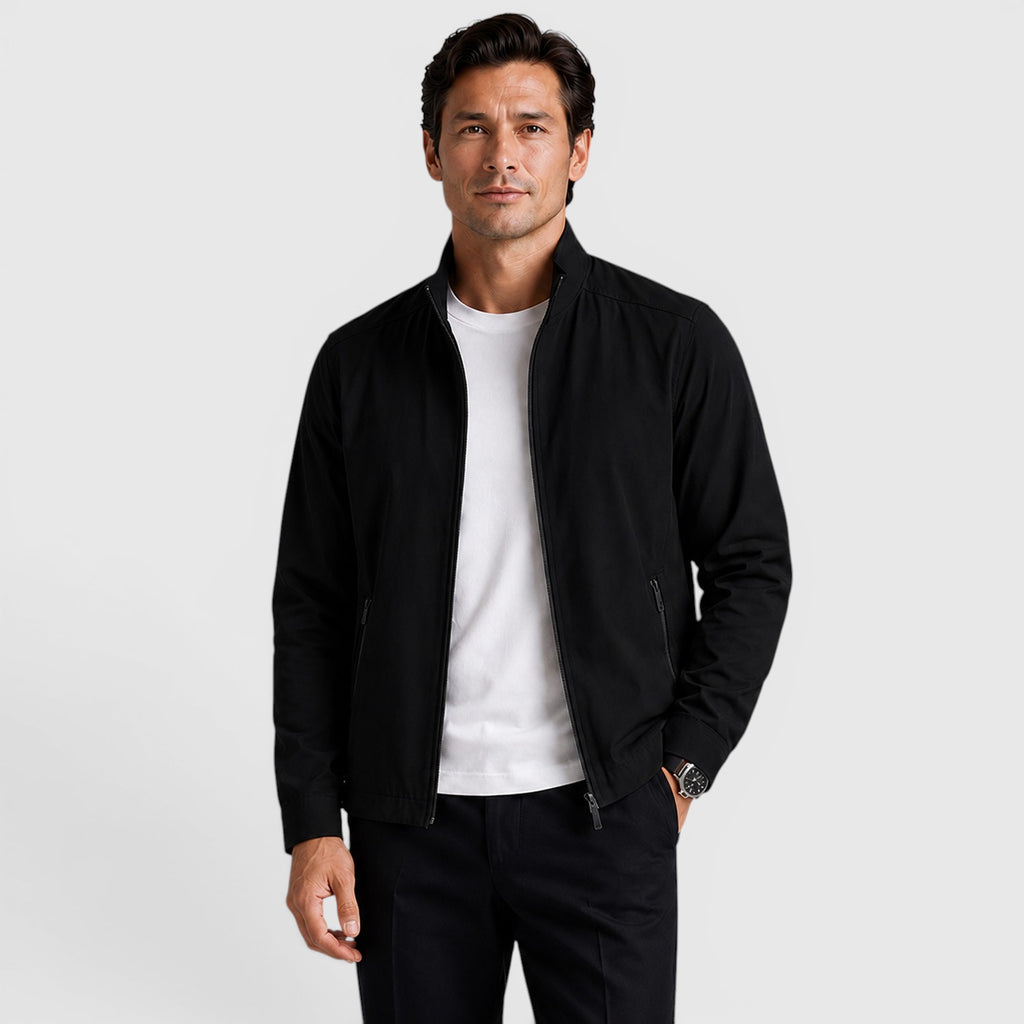 Monvaline | Men's Premium Zip-Up Jacket for Classic Everyday Wear