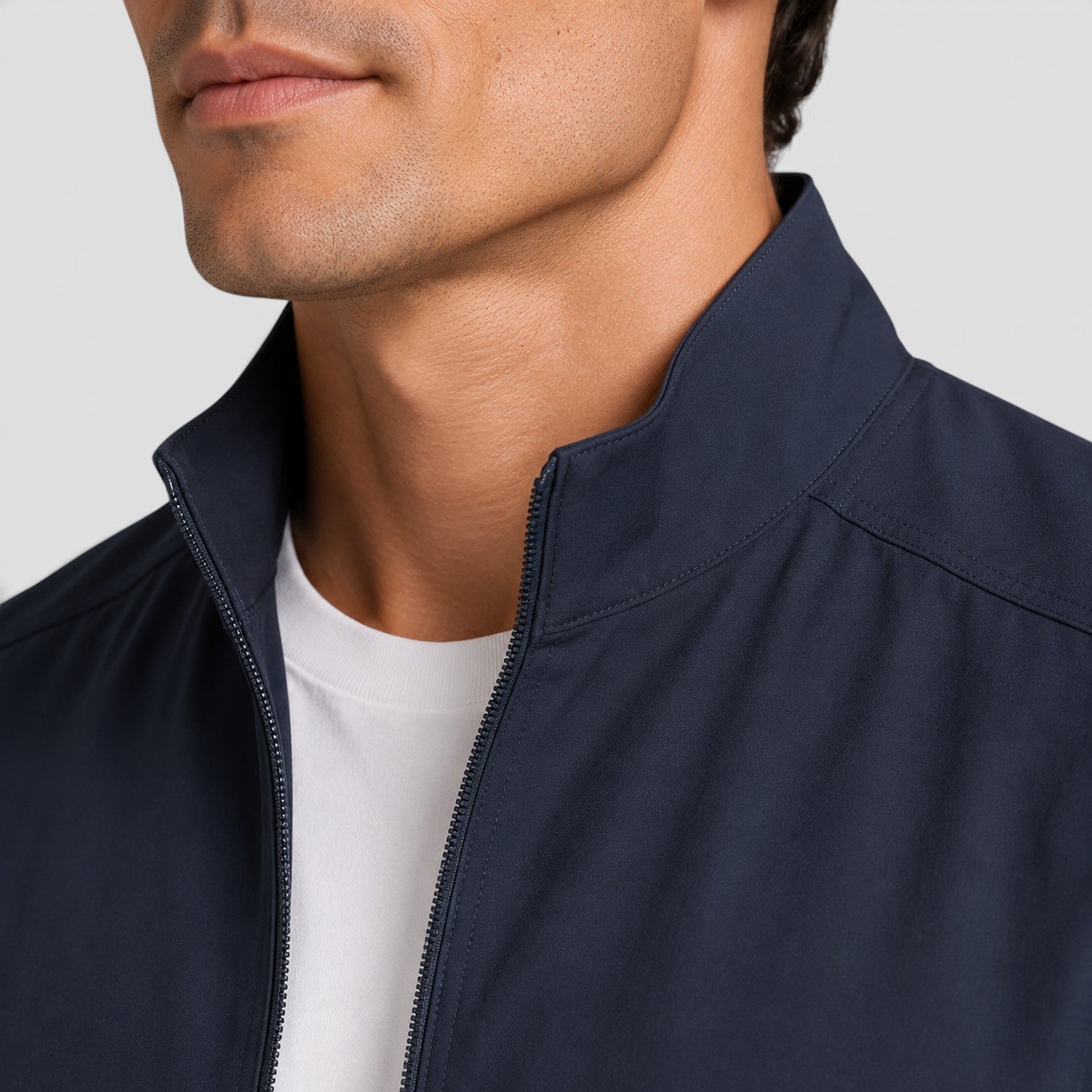Monvaline | Men's Premium Zip-Up Jacket for Classic Everyday Wear