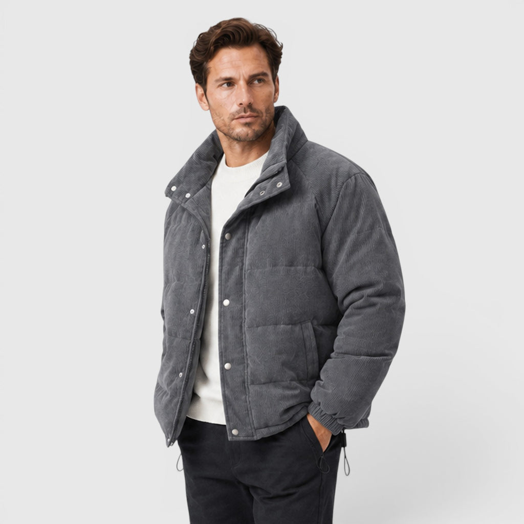 Monvaline | Men's Puffer Jacket Warm Lightweight Outerwear