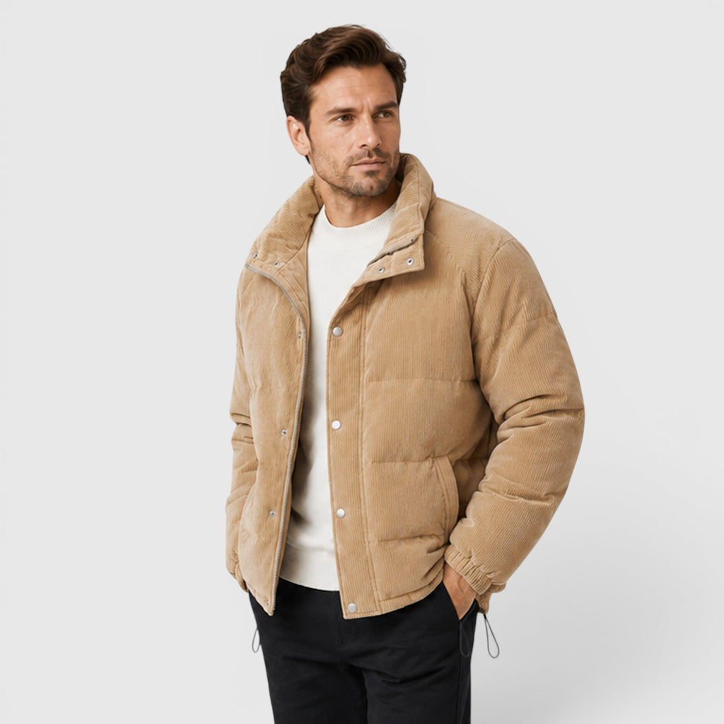 Monvaline | Men's Puffer Jacket Warm Lightweight Outerwear