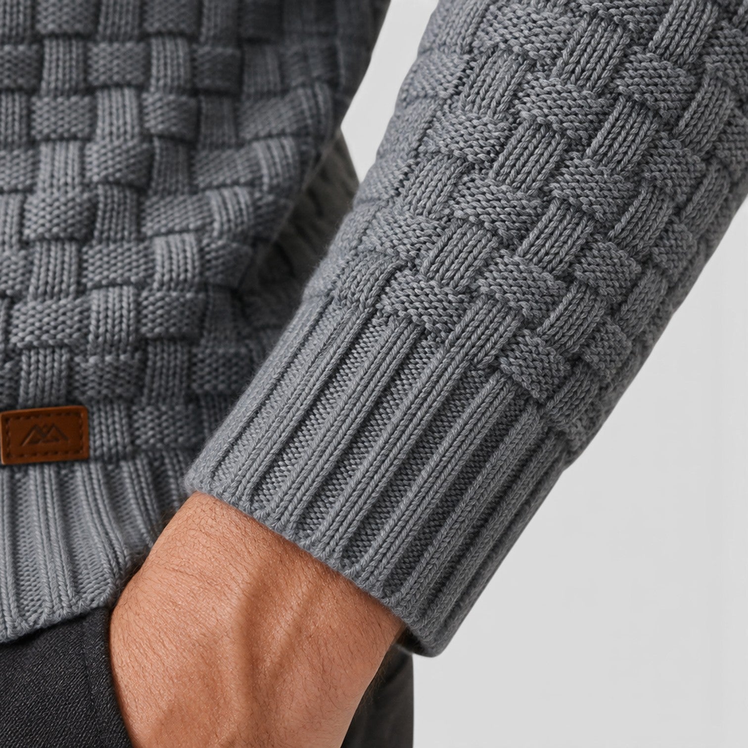 Monvaline | Men's Quarter Button Sweater for Smart Casual Outfits