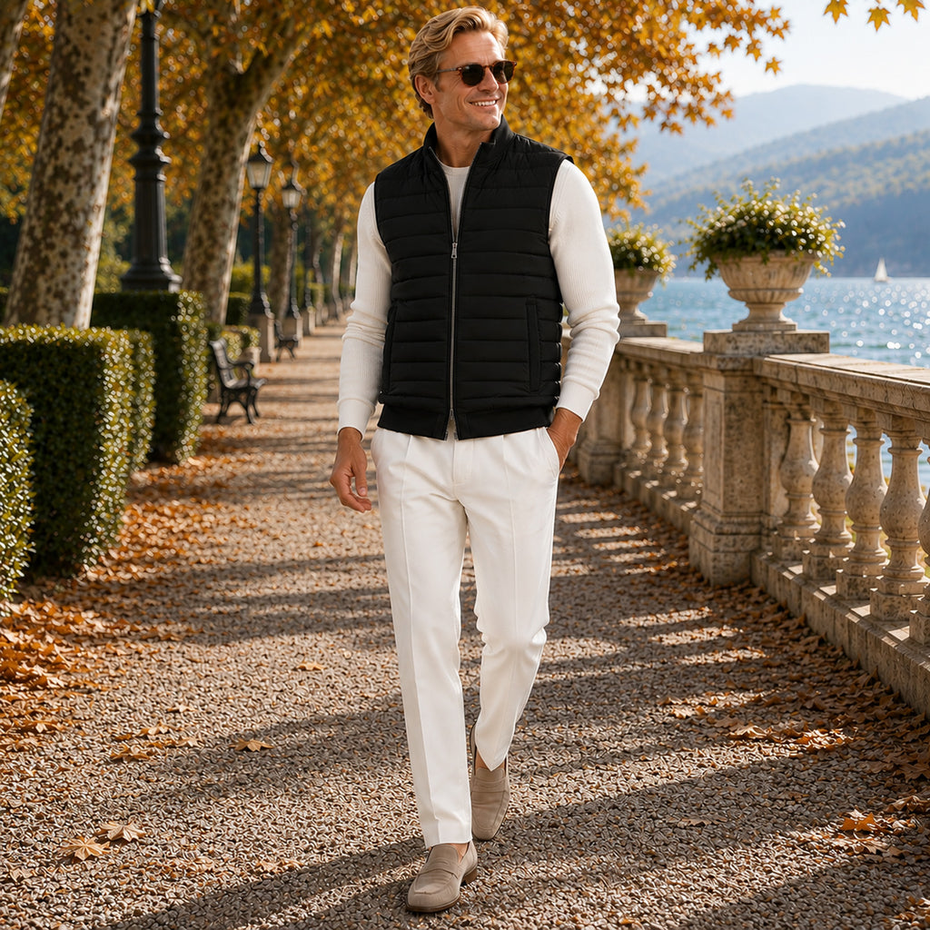 Monvaline | Men's Quilted Gilet for Casual Layering