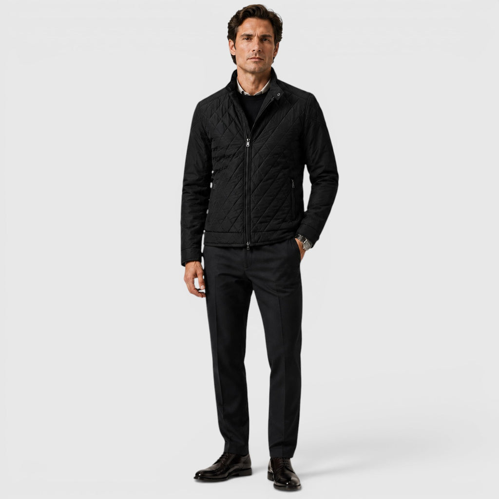 Monvaline | Men's Quilted Jacket for Lightweight Travel Casual Outerwear