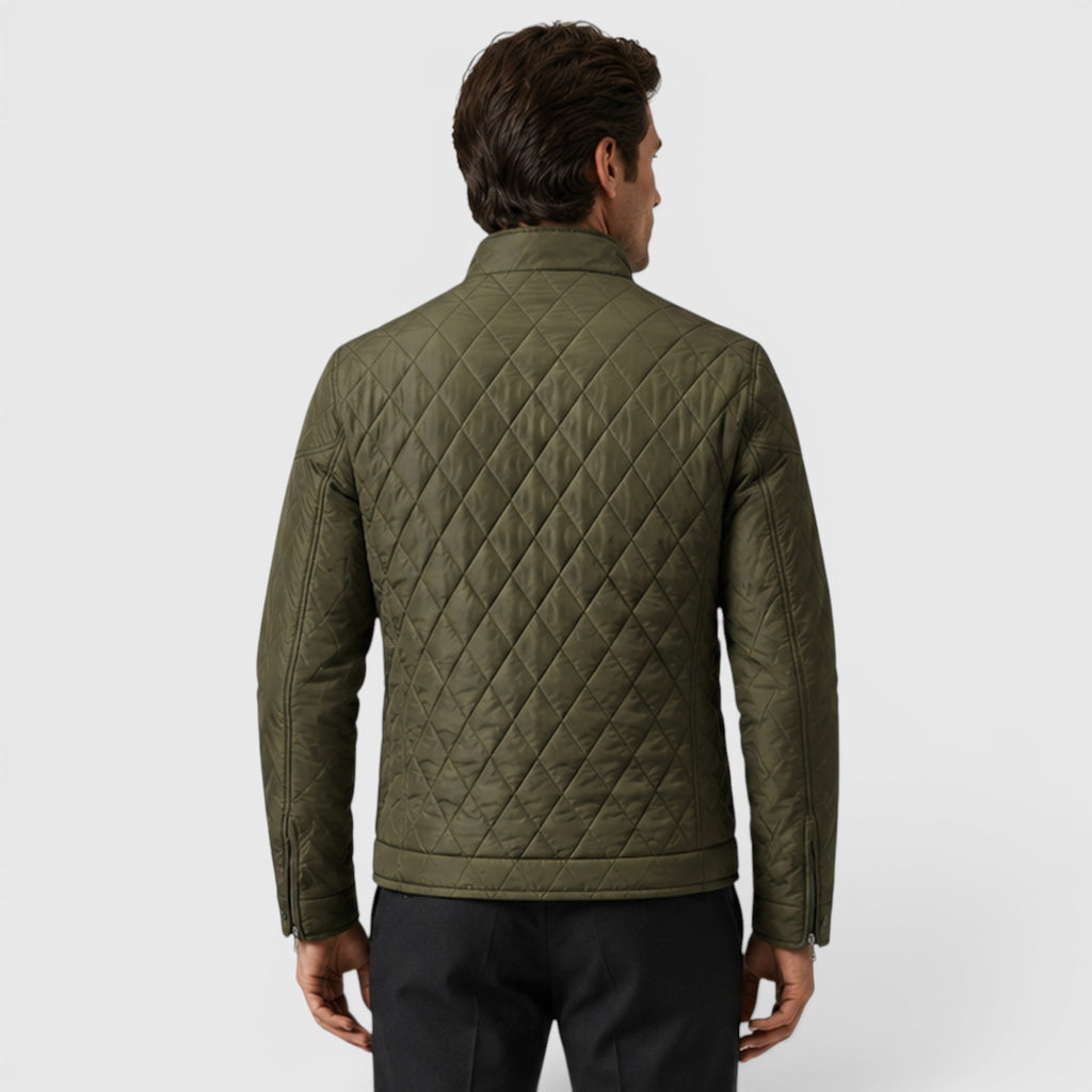 Monvaline | Men's Quilted Jacket for Lightweight Travel Casual Outerwear