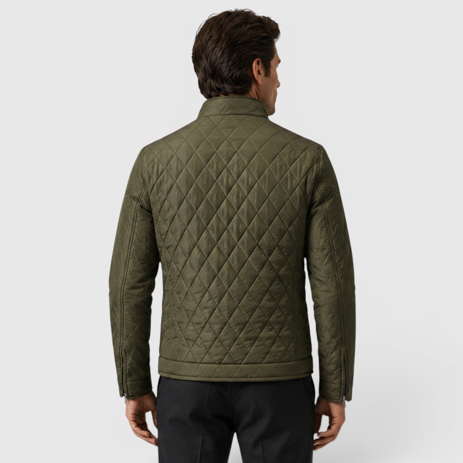 Monvaline | Men's Quilted Jacket for Lightweight Travel Casual Outerwear
